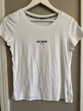 Juicy Couture White Short Sleeve Logo Tee